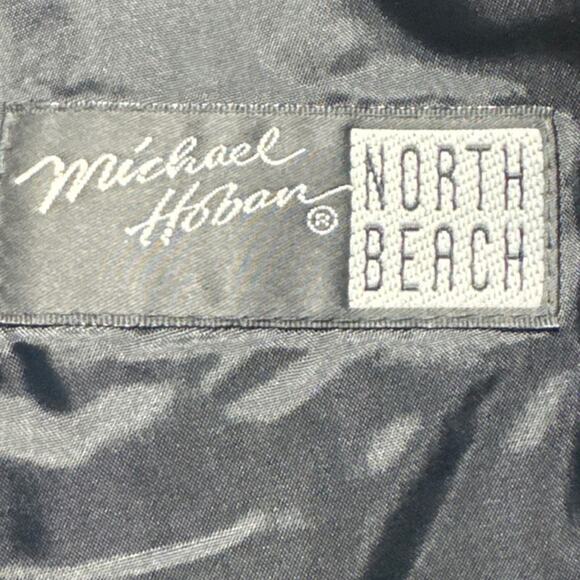 Vtg Leather Pants Michael Hoban North Beach Womens 5 Pckt Black Sz 7/8 Glamrock - Picture 9 of 11